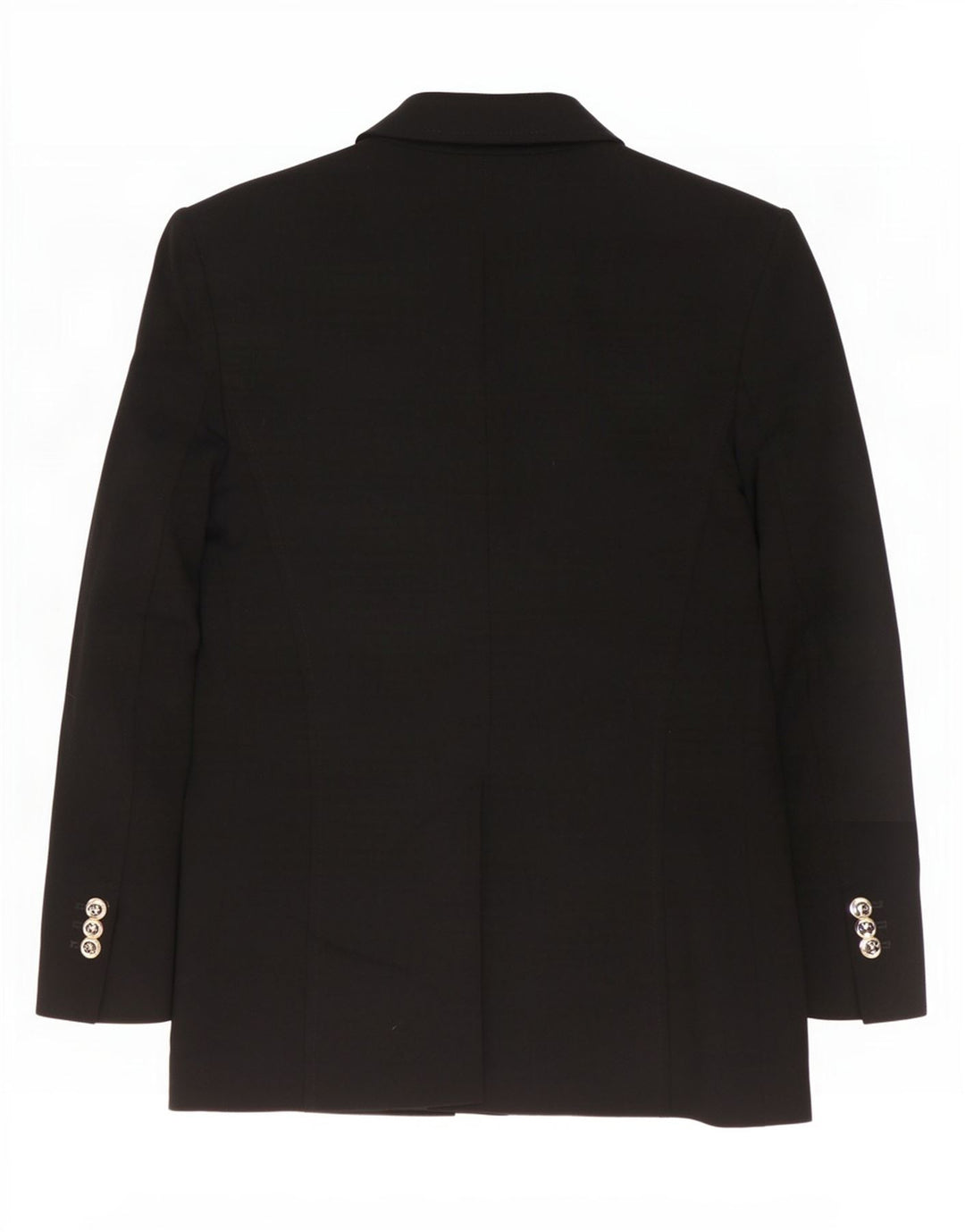 Jachetă Blazer pentru femei Zara, cu două piepturi, UK 10, poliester negru mic