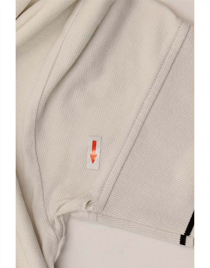 NORTH SAILS Tricou polo grafic XL bumbac alb pentru bărbați
