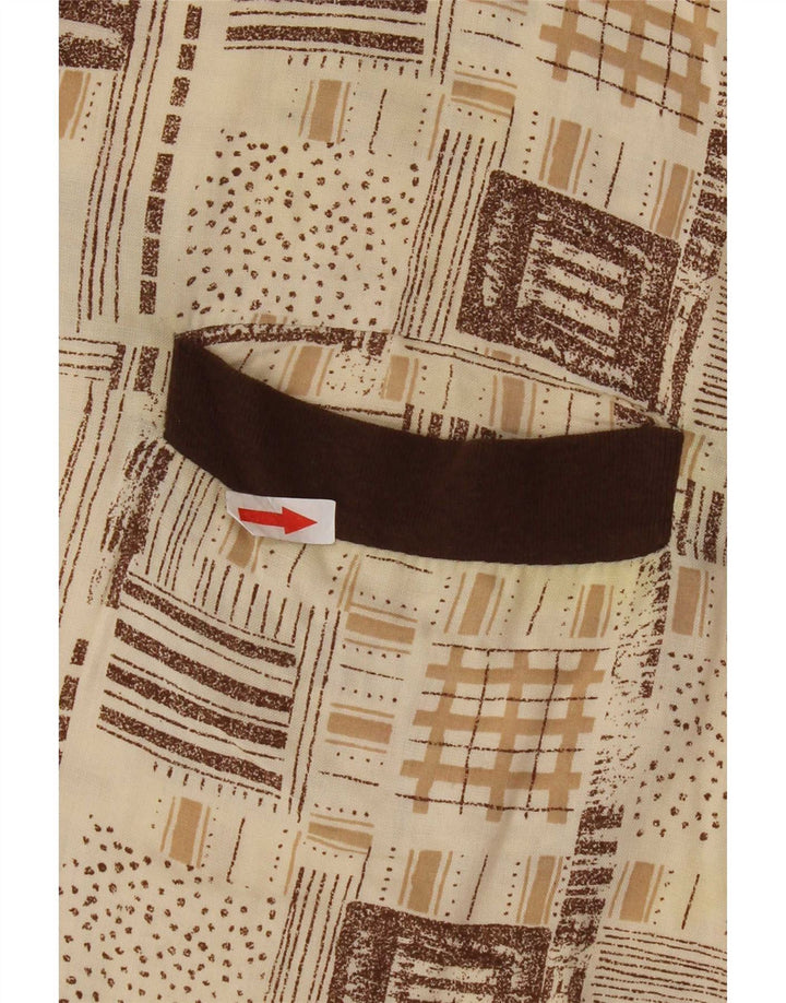 Tricou polo vintage pentru bărbați XL Bej Viscoză