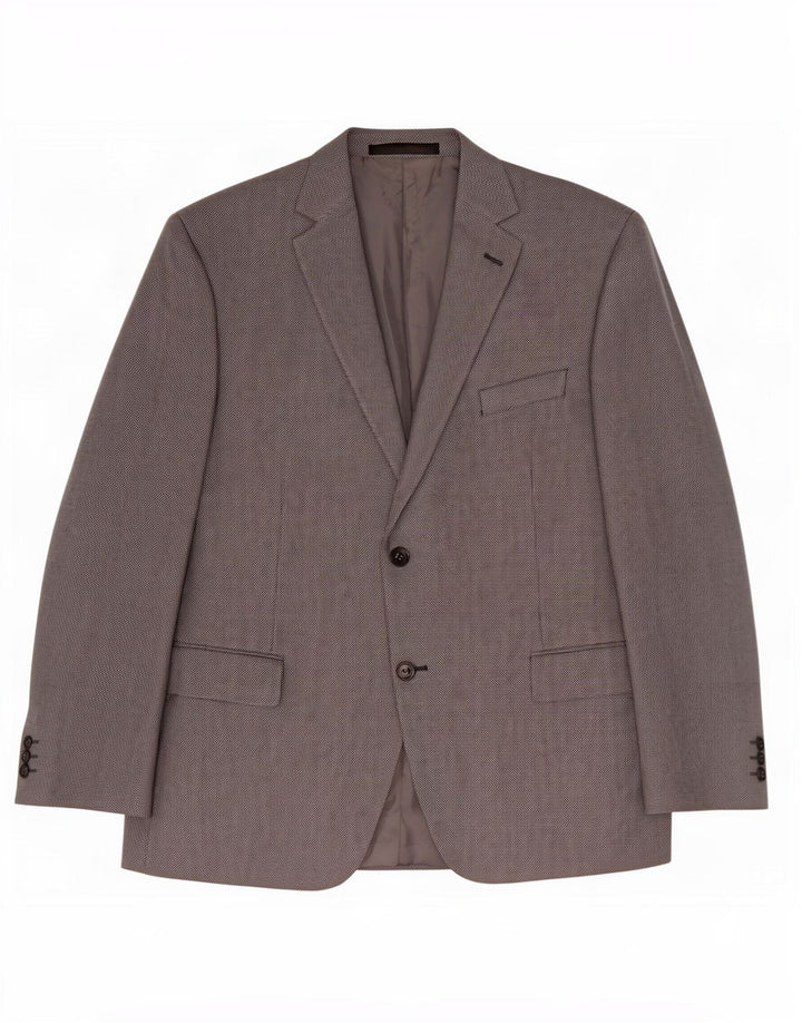 Jachetă pentru bărbați Marks & Spencer Tailored Fit cu 2 nasturi, UK 46 XL Negru