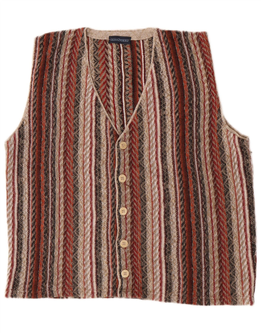 Vestă Vintage pentru bărbați, cu dungi mari, multicolore