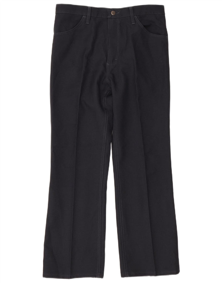 Pantaloni casual pentru bărbați Wrangler Bootcut W36 L30 poliester bleumarin