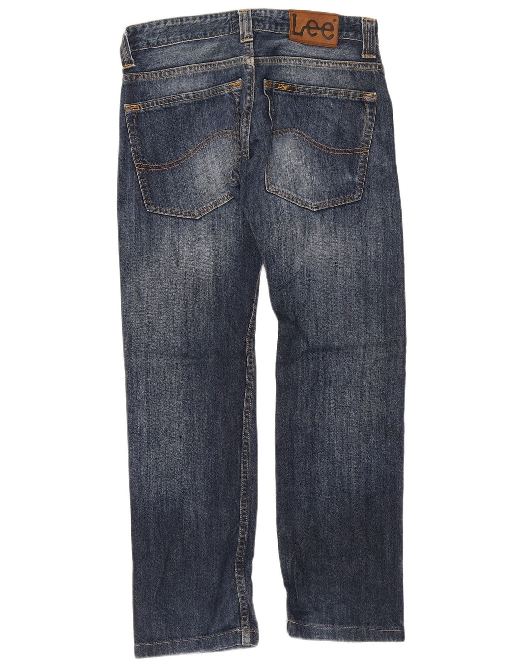Blugi drepti Powell pentru femei Lee W30 L28 bumbac bleumarin
