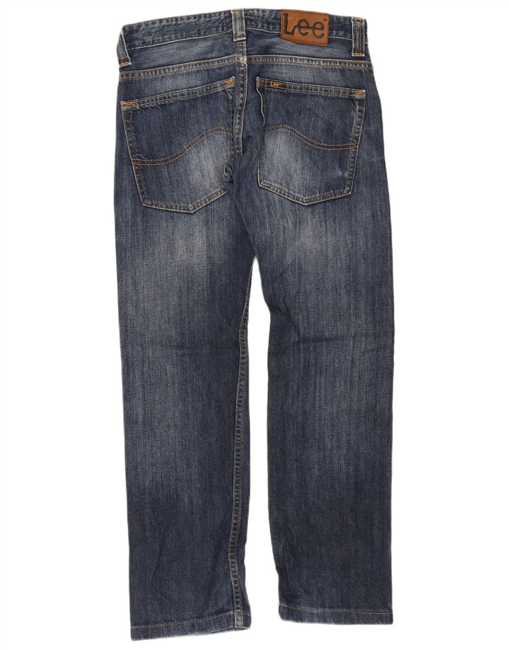Blugi drepti Powell pentru femei Lee W30 L28 bumbac bleumarin