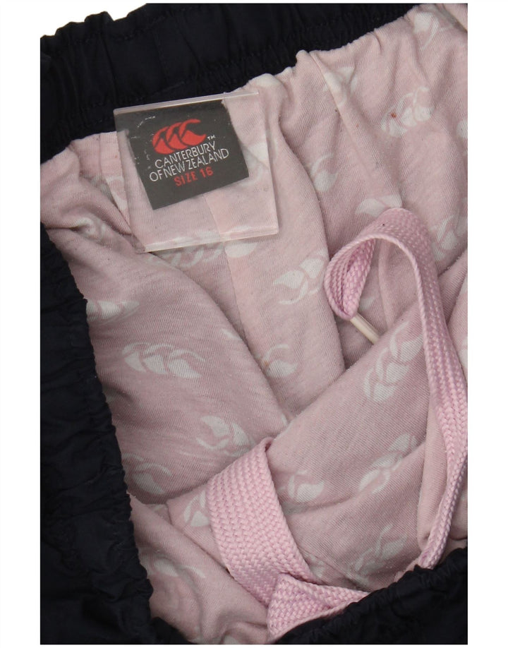 Pantaloni de trening grafic Canterbury pentru femei UK 16, mari, bleumarin