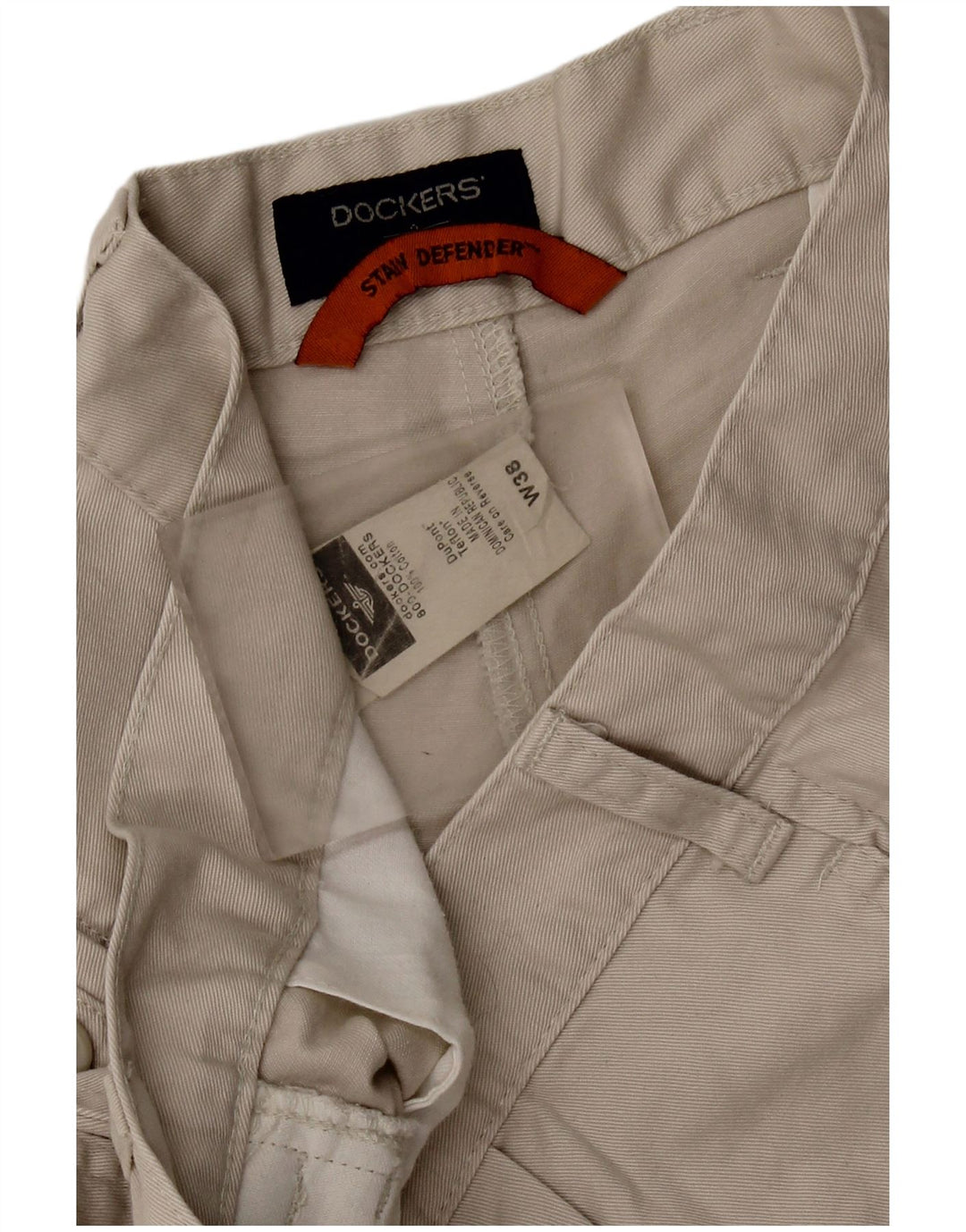 Pantaloni scurți pentru bărbați DOCKERS Stain Defender Pegged Chino W38 XL bumbac gri