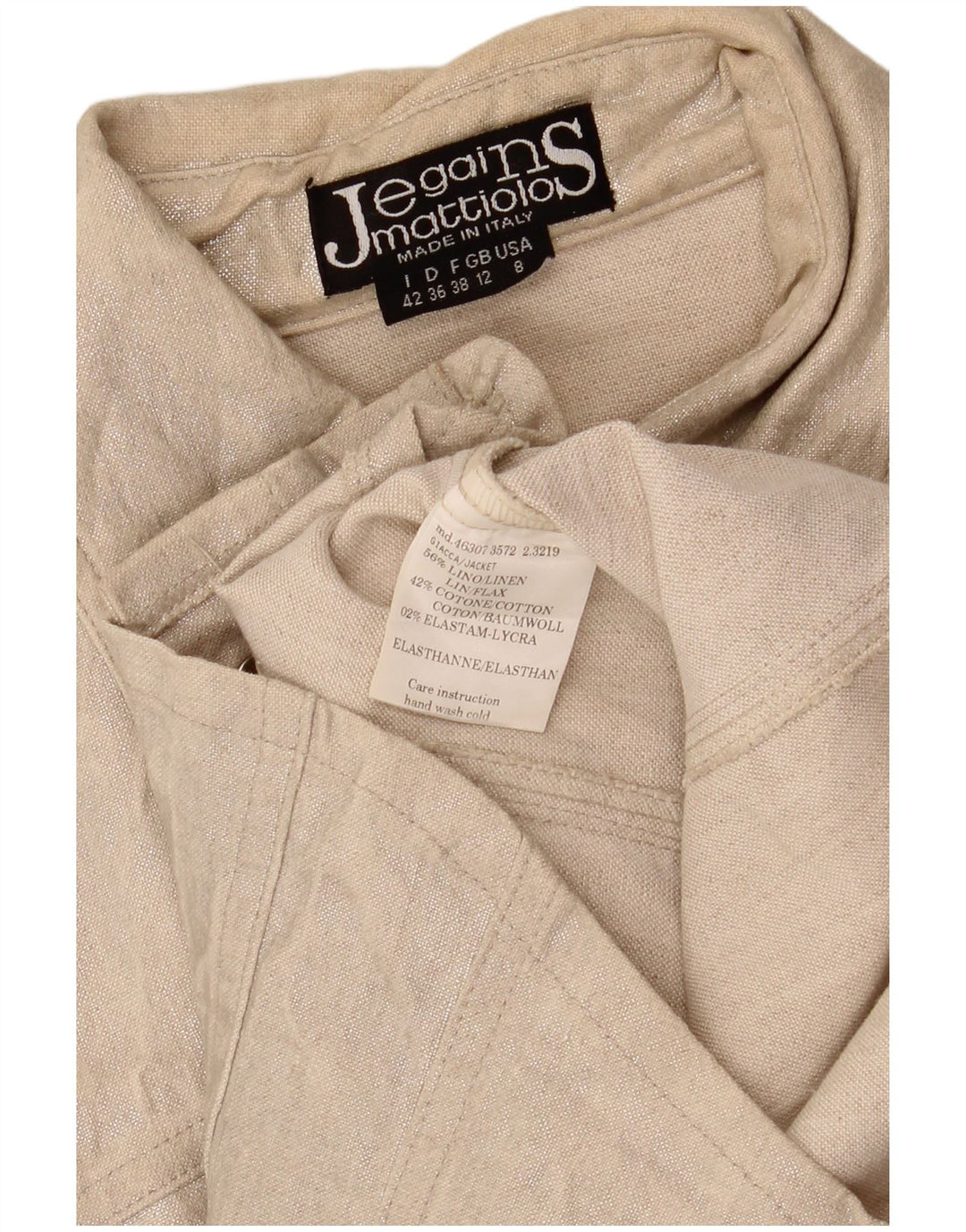 Jachetă bomber pentru femei Jegains Mattiolo UK 12 Medium Bej In