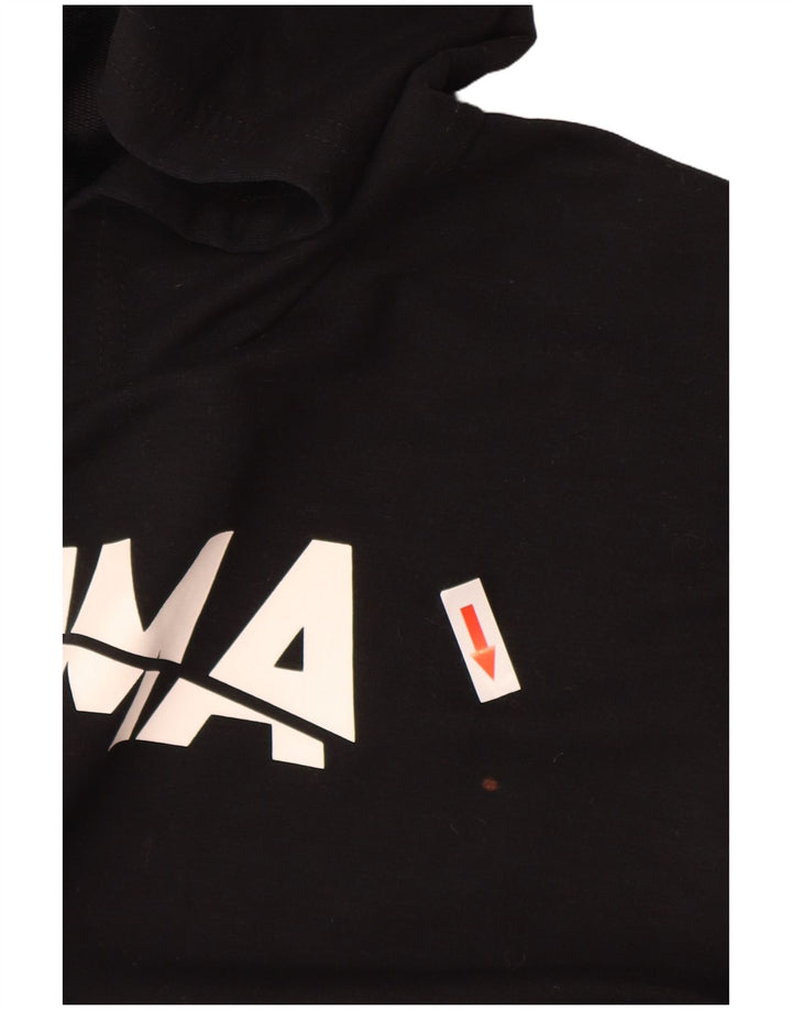 Pulover pentru femei Puma Graphic Oversized Hoodie UK 10 Poliester negru mic