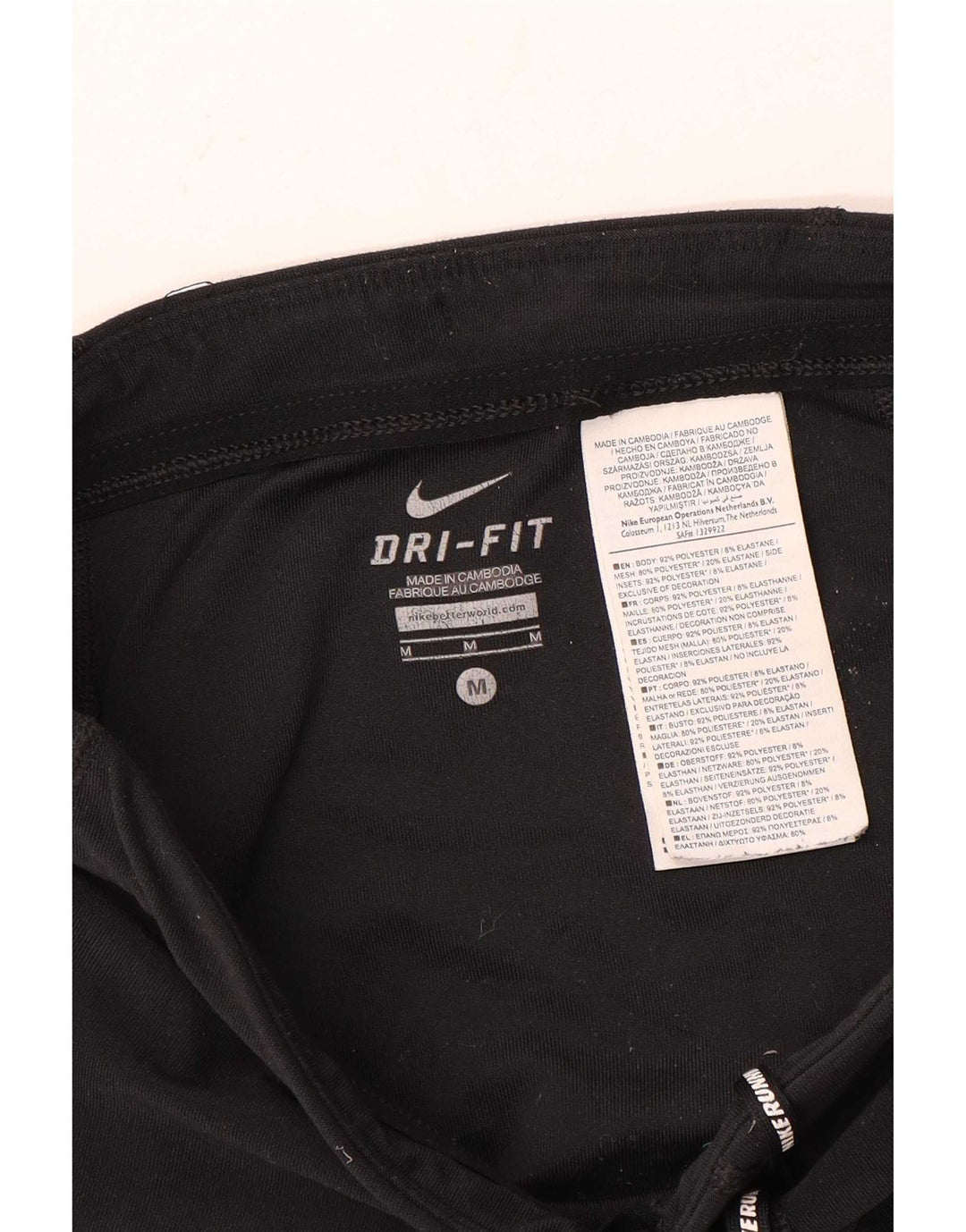 Leggings Nike Dri Fit pentru femei UK 14 Poliester mediu negru