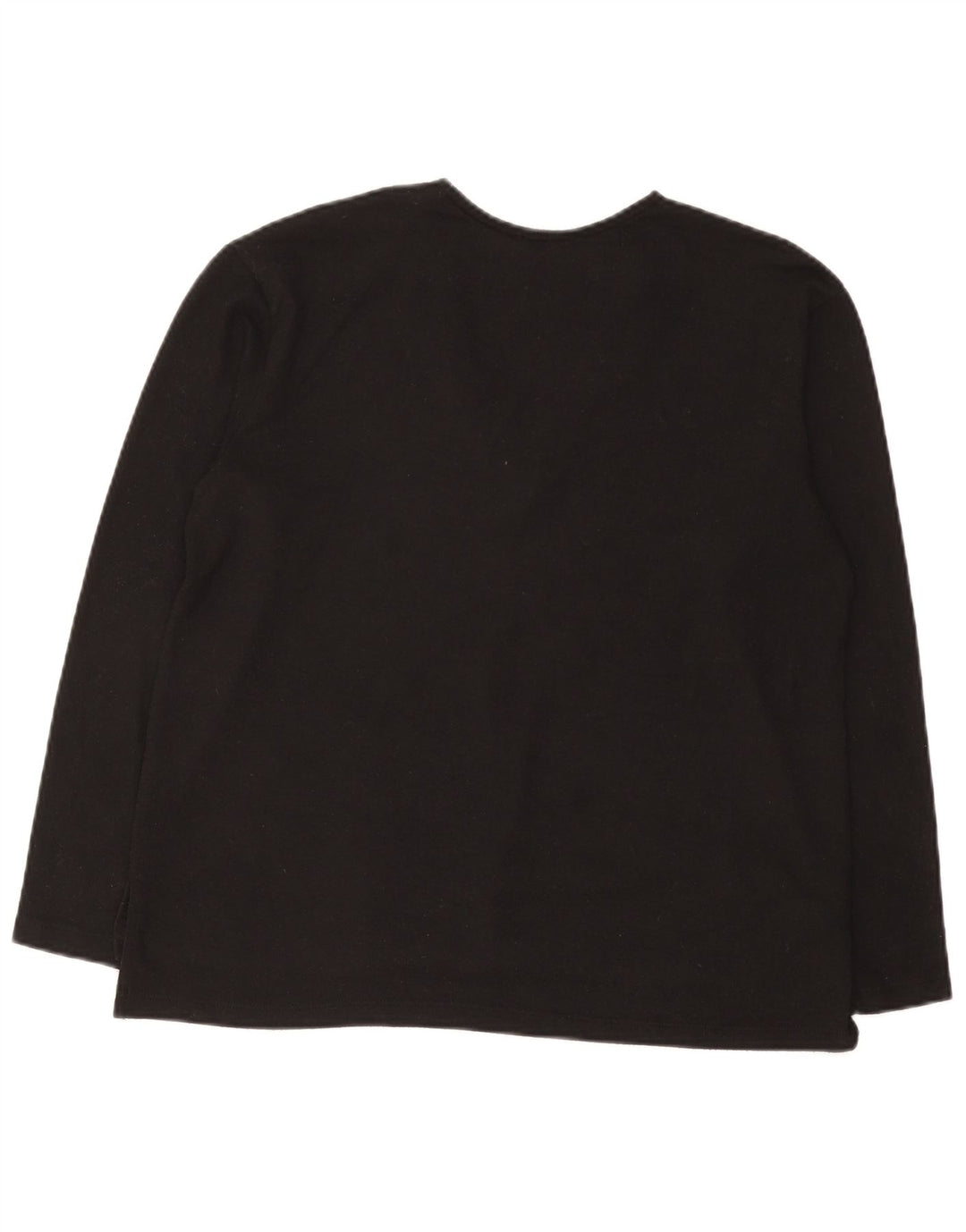 Top pentru femei Zara cu mânecă lungă UK 14 Medium Black Spot Poliester