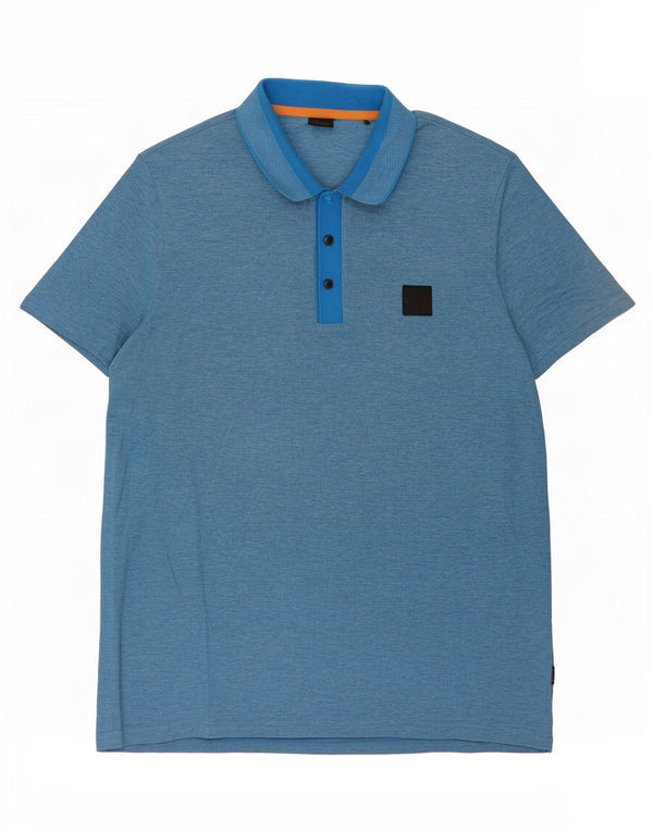 Tricou polo pentru bărbați Hugo Boss 2XL, bumbac albastru
