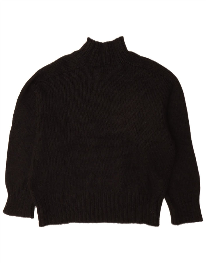 Pulover cu gât țestoasă supradimensionat pentru femei Zara UK 14 Medium Negru