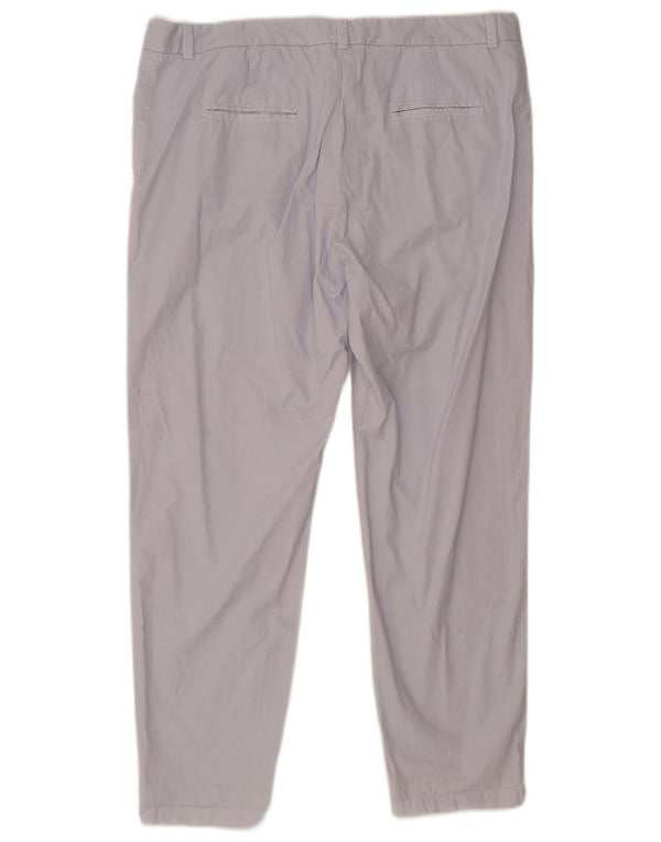 Pantaloni chino drepți pentru femei Marks & Spencer UK 18 XL W36 L29 albastru bumbac