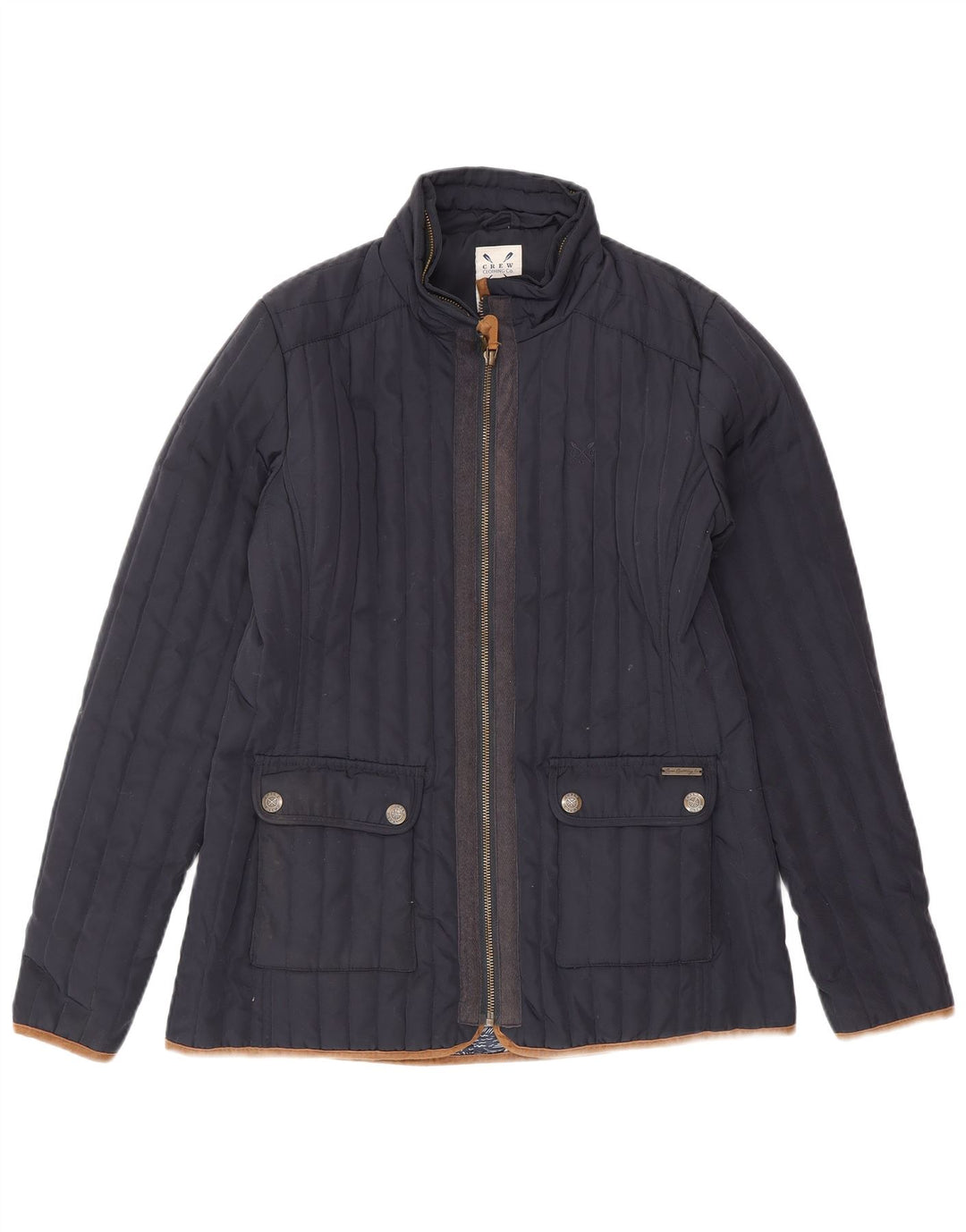 Crew Clothing Jachetă căptușită pentru femei UK 10 Small Bleumarin Poliester