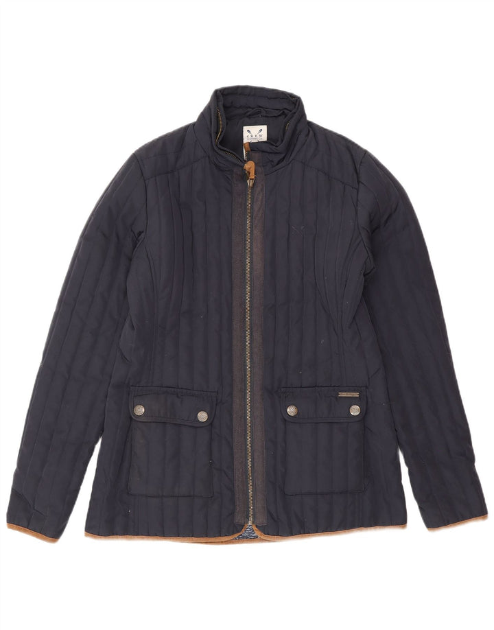 Crew Clothing Jachetă căptușită pentru femei UK 10 Small Bleumarin Poliester