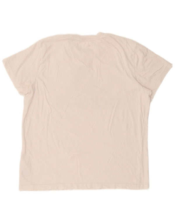 Tricou grafic Adidas pentru femei Top UK 16/18, mare, alb, bumbac
