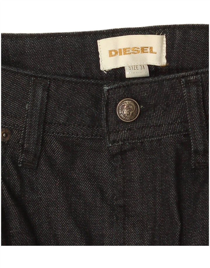 Fusta de blugi pentru femei Diesel W31, bumbac negru mare