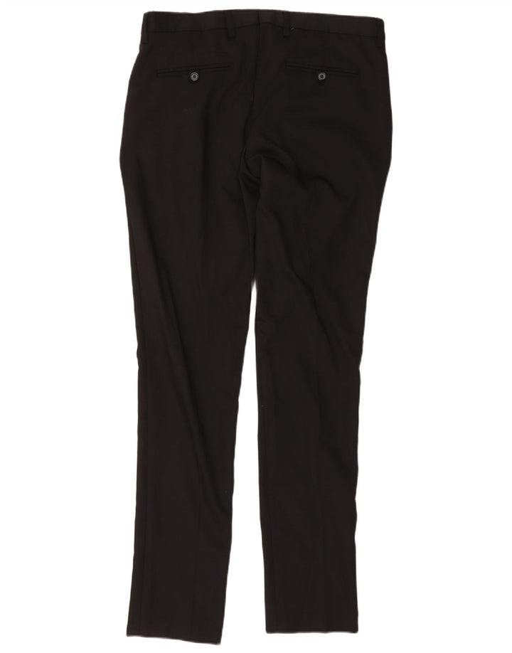 Pantaloni chino slim pentru bărbați Zara EU 42 Large W32 L33 Poliester negru