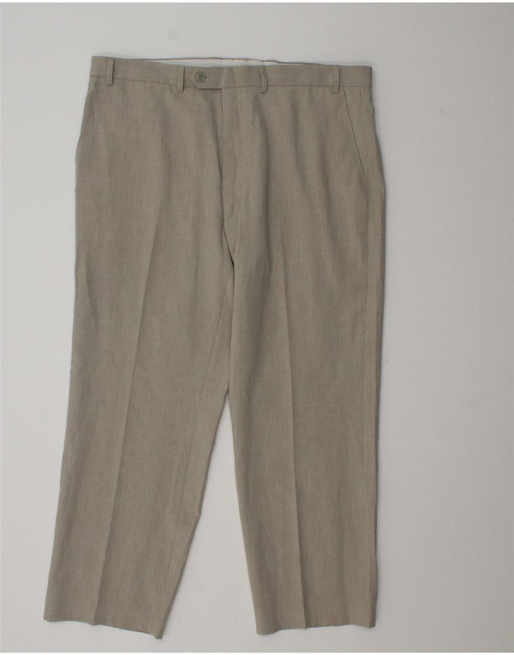 Pantaloni obișnuiți obișnuiți pentru bărbați Marks & Spencer W38 L31 poliester gri