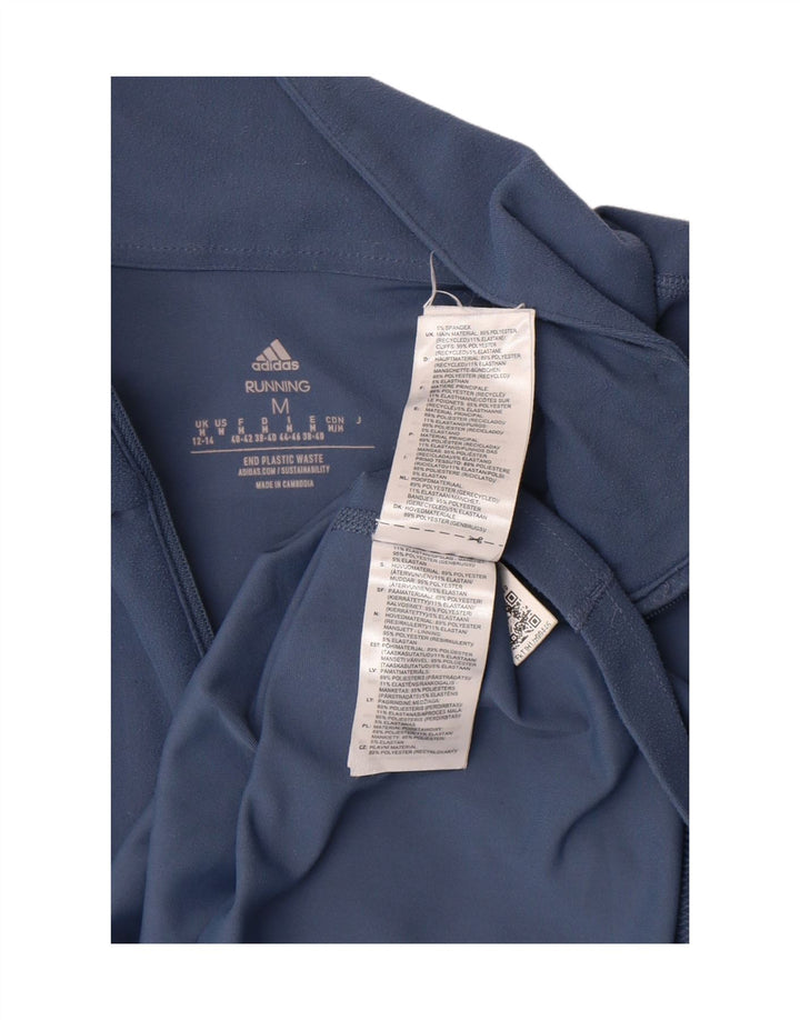 ADIDAS Womens Aeroready Pullover Tracksuit Top UK 12/14 Medium Blue Vintage Adidas and Second-Hand Adidas from Messina Hembry 