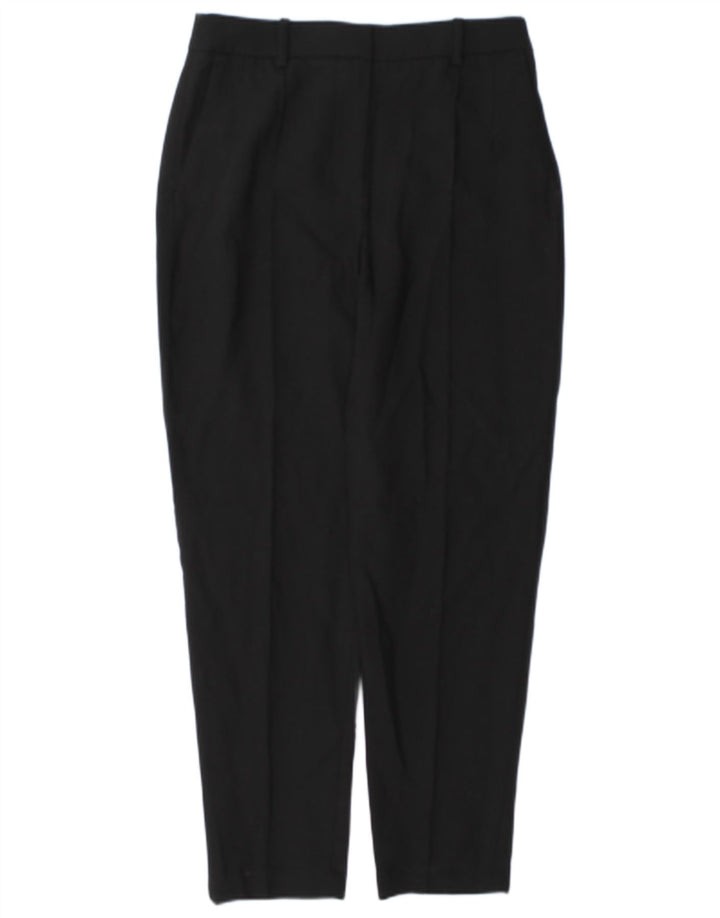 Pantaloni chino conici pentru femei Zara Mediu L28 L27 Poliester negru