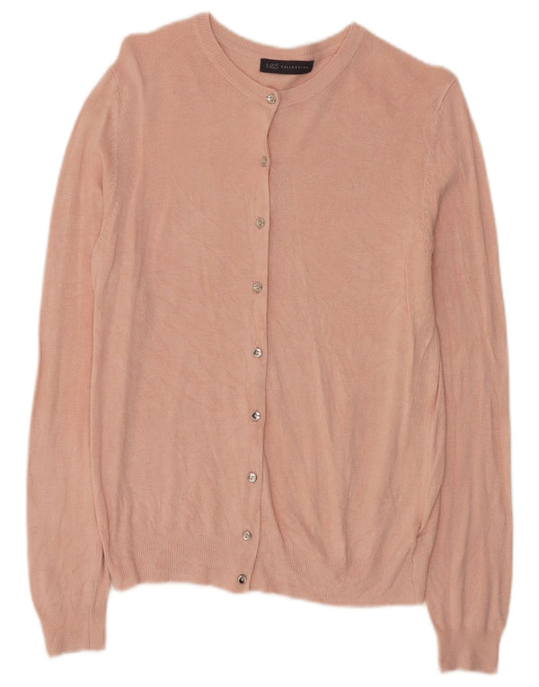 Pulover cardigan pentru femei Marks & Spencer UK 10 mic roz viscoză