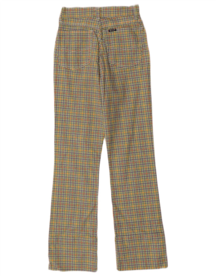 Pantaloni casual pentru femei Rifle Bootcut W29 L27, bumbac cu check multicolor
