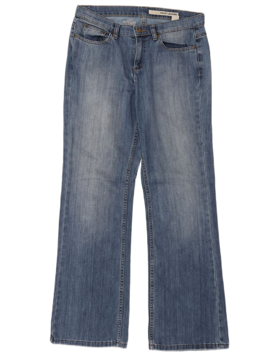 Blugi evazați Soho Dkny pentru femei W32 L32 bumbac albastru