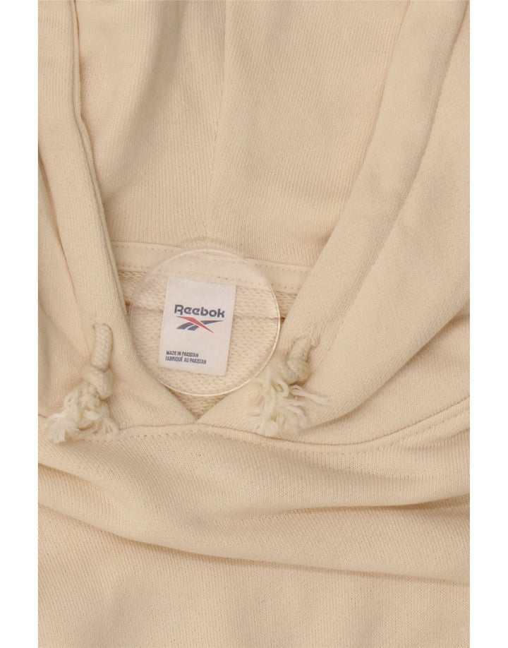 Pulover supradimensionat pentru femei REEBOK UK 16, mare bumbac alb