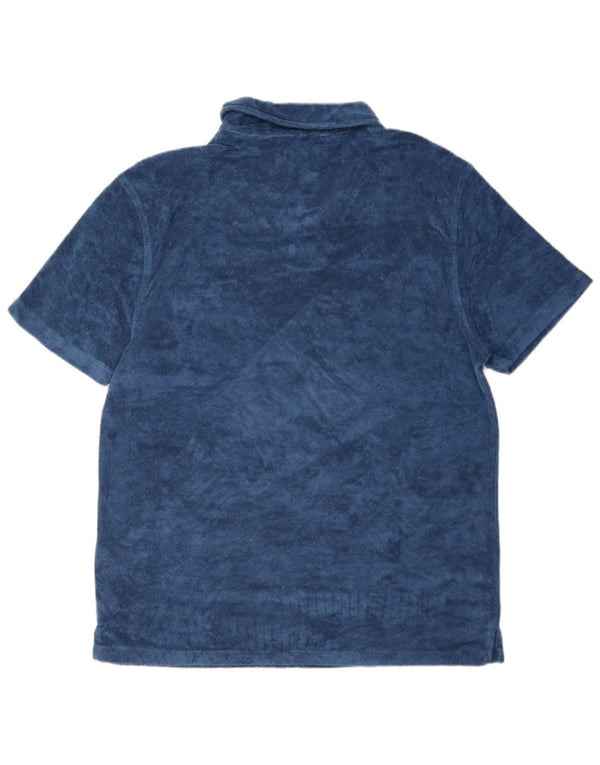 Tricou polo pentru bărbați Reiss din catifea XL, albastru, modal