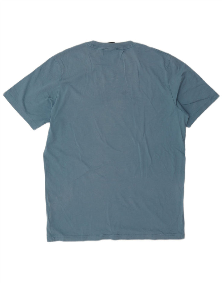Tricou grafic pentru bărbați Paul Smith Top din bumbac albastru mediu