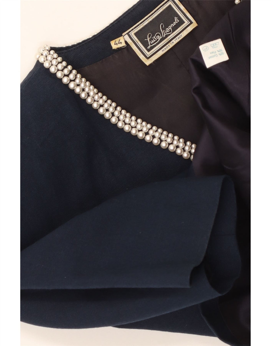 LUISA SPAGNOLI Jachetă Blazer Femei cu 4 nasturi IT 44 Medium Bleumarin