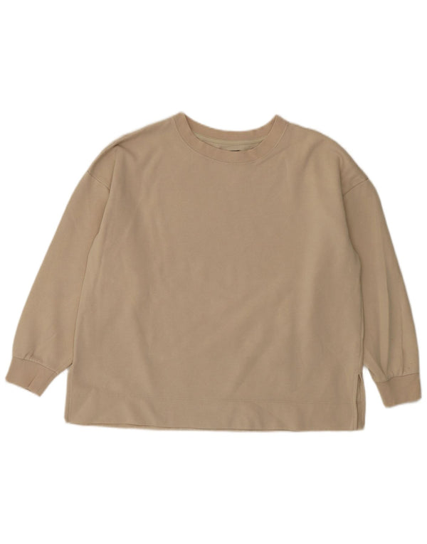 Pulover supradimensionat pentru femei Gap UK 10 Bumbac Bej mic