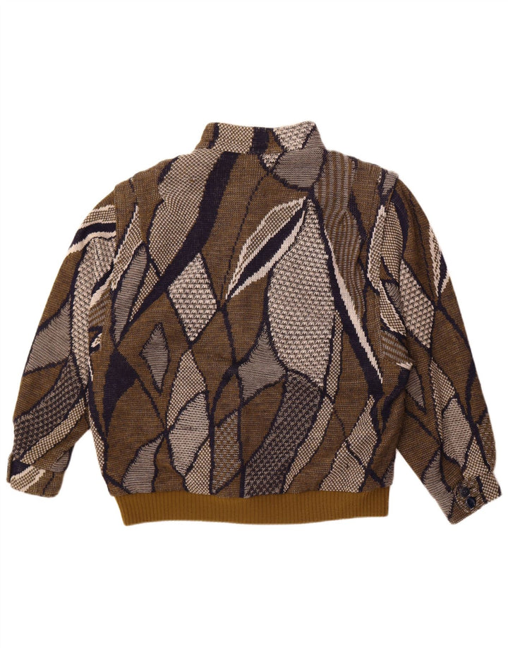 Jachetă bomber supradimensionată pentru femei Stadick, cu model abstract, UK 10 Small Khaki