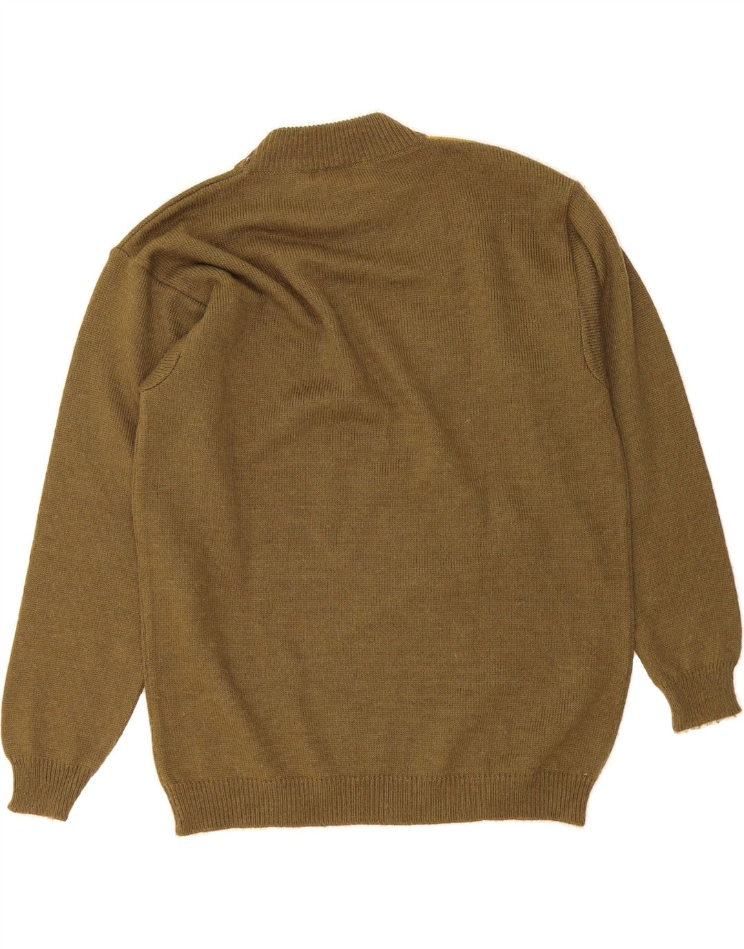 BALDINI Womens Turtle Neck Jumper Sweater UK 18 XL Khaki Wool Vintage Baldini and Second-Hand Baldini from Messina Hembry 