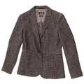 Massimo Dutti Jachetă Blazer Femei 1 Button EU 40 Medium Gri Houndstooth