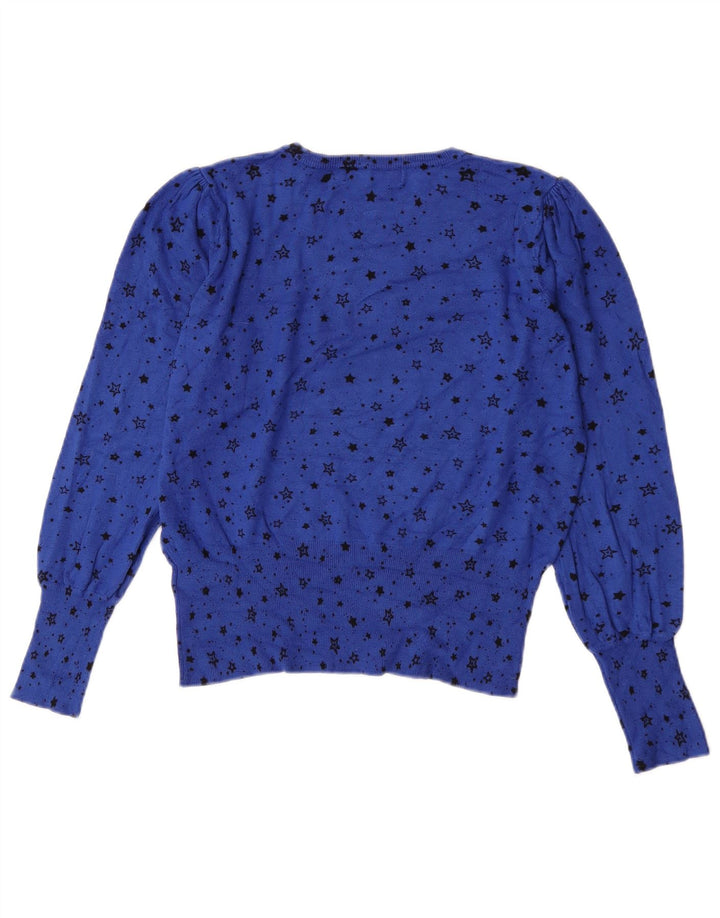 Pulover pentru femei Marks & Spencer, cu model abstract, cu gâtul barcă, UK 14 Medi