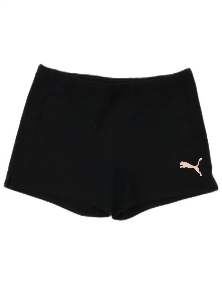 Pantaloni scurti sport grafic Puma pentru femei UK 8 Small Black