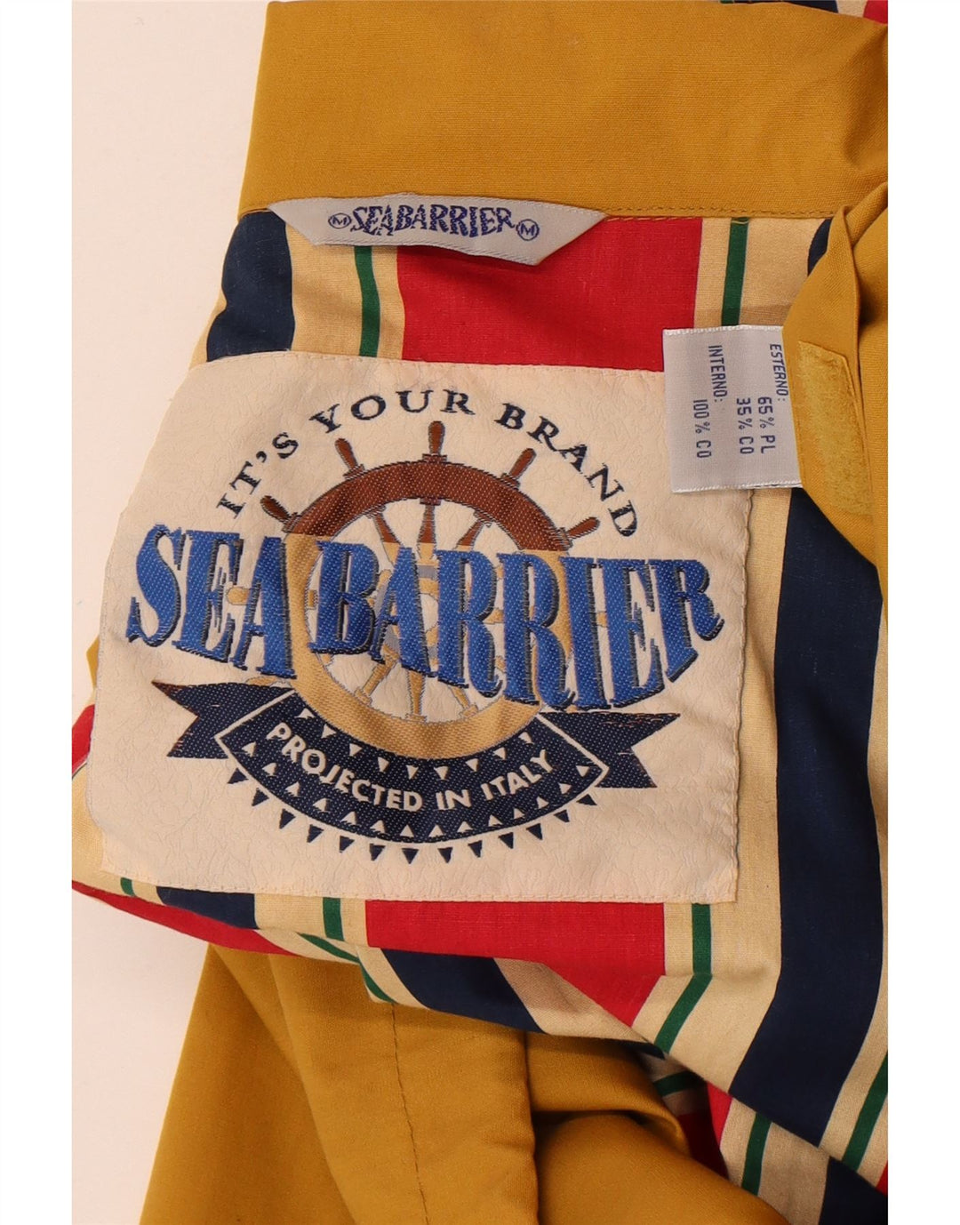 Jachetă bomber pentru bărbați Sea Barrier UK 40, mare, galben din poliester
