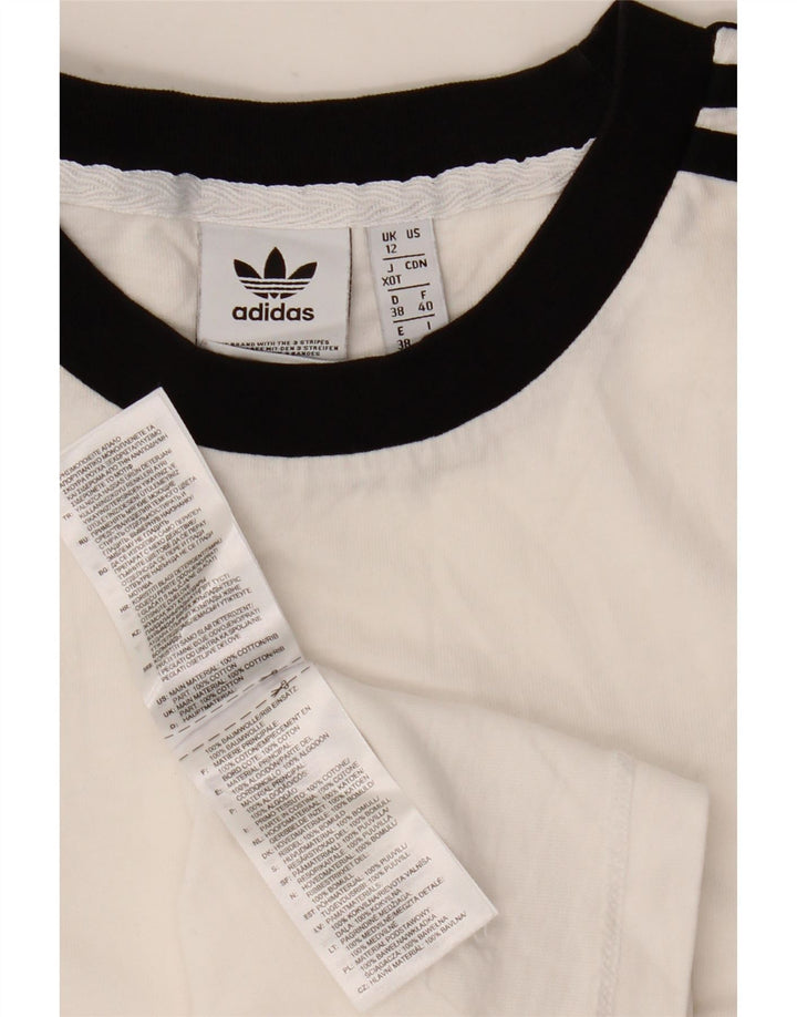 Tricou Adidas pentru femei Top UK 12 Medium White Bumbac