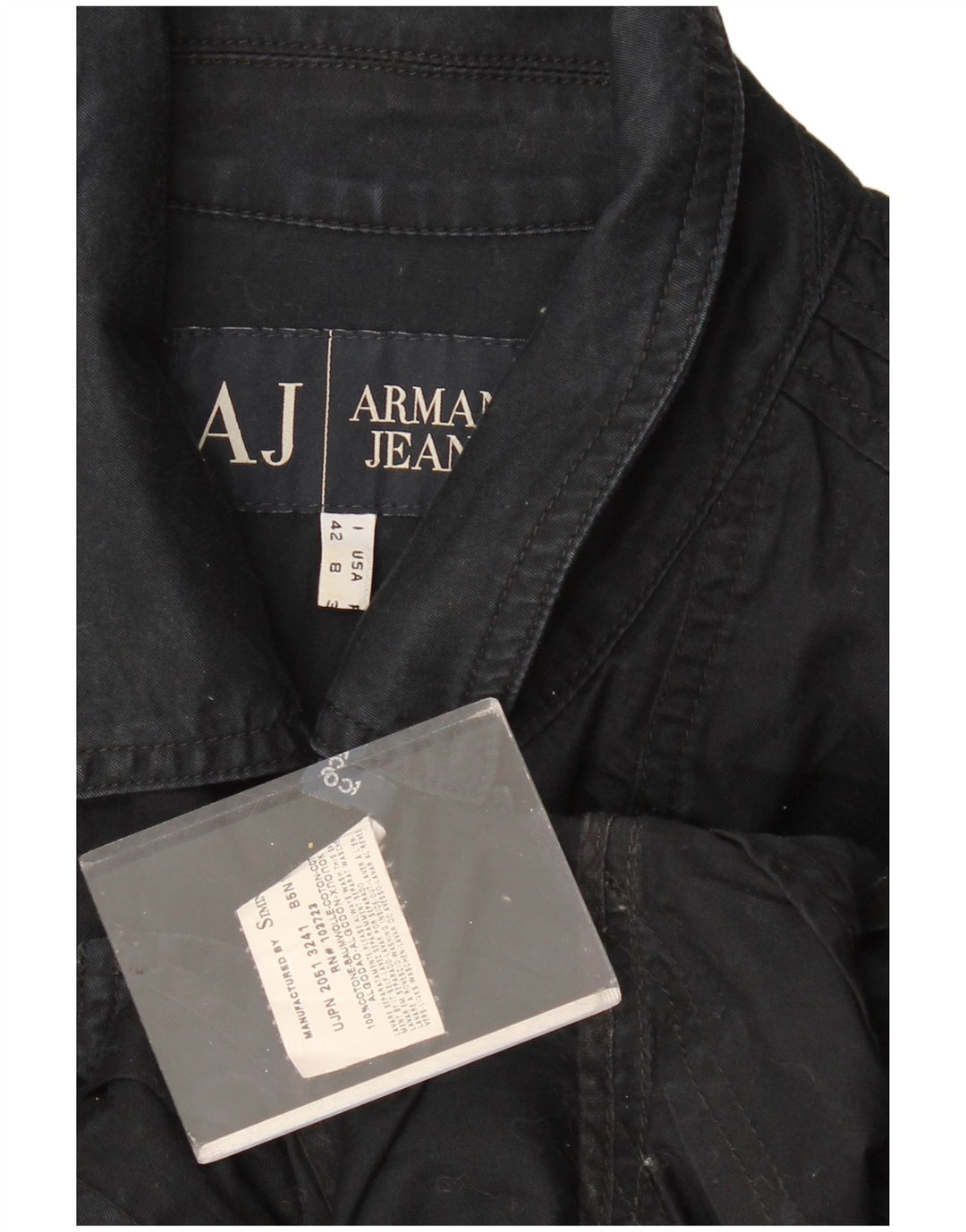 Jachetă Bomber pentru Damă Armani Jeans IT 42 Bumbac Negru Mediu