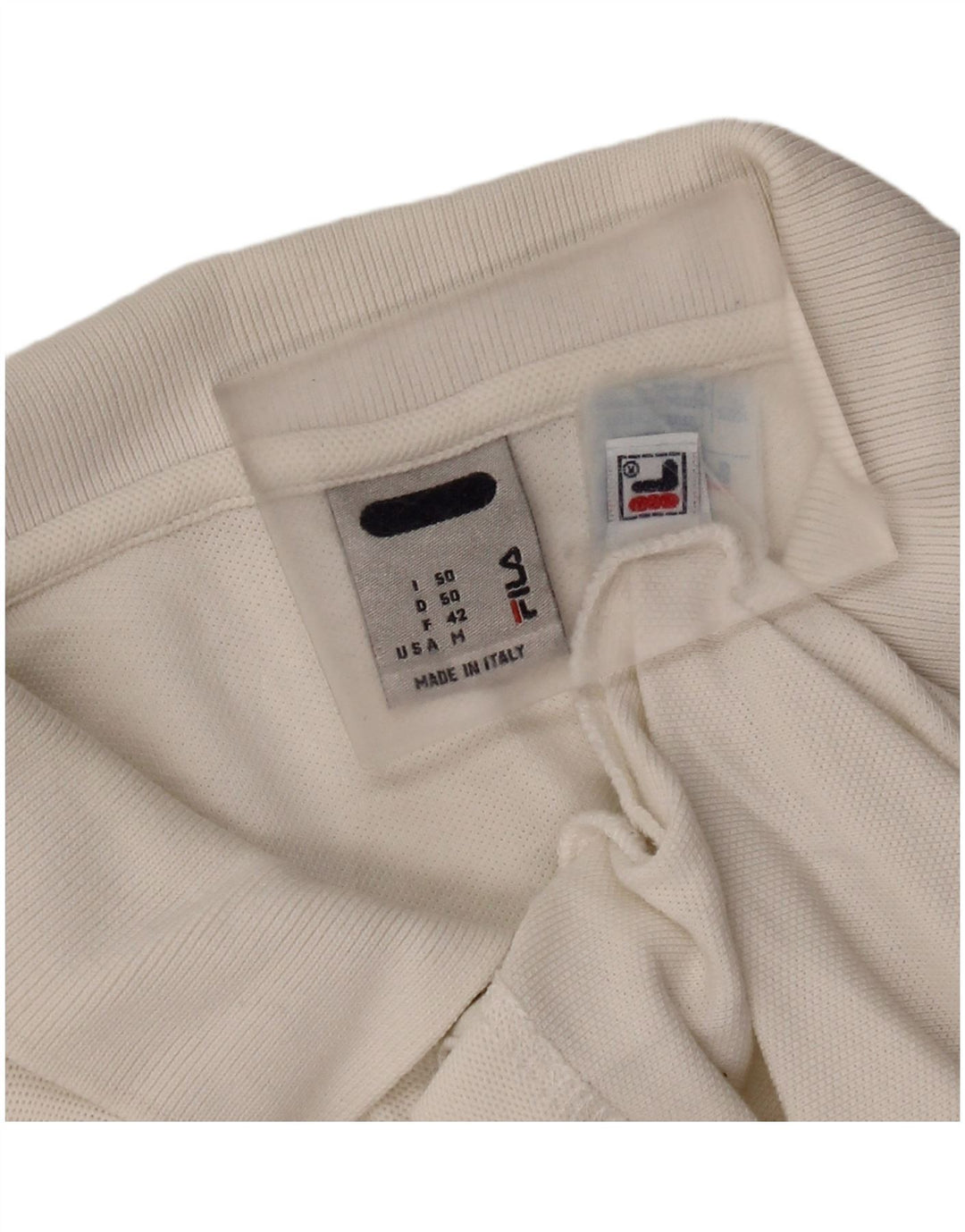 Tricou Polo Fila Bărbați IT 50 Bumbac Alb Mediu