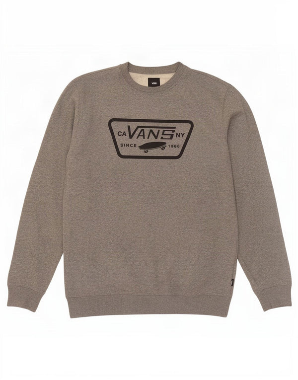 Vans Mens Graphic Sweatshirt Jumper Medium Grey Cotton