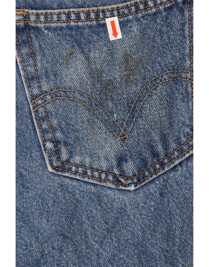 Blugi drepti pentru bărbați LEVI'S 505 W31 L30 Bumbac albastru