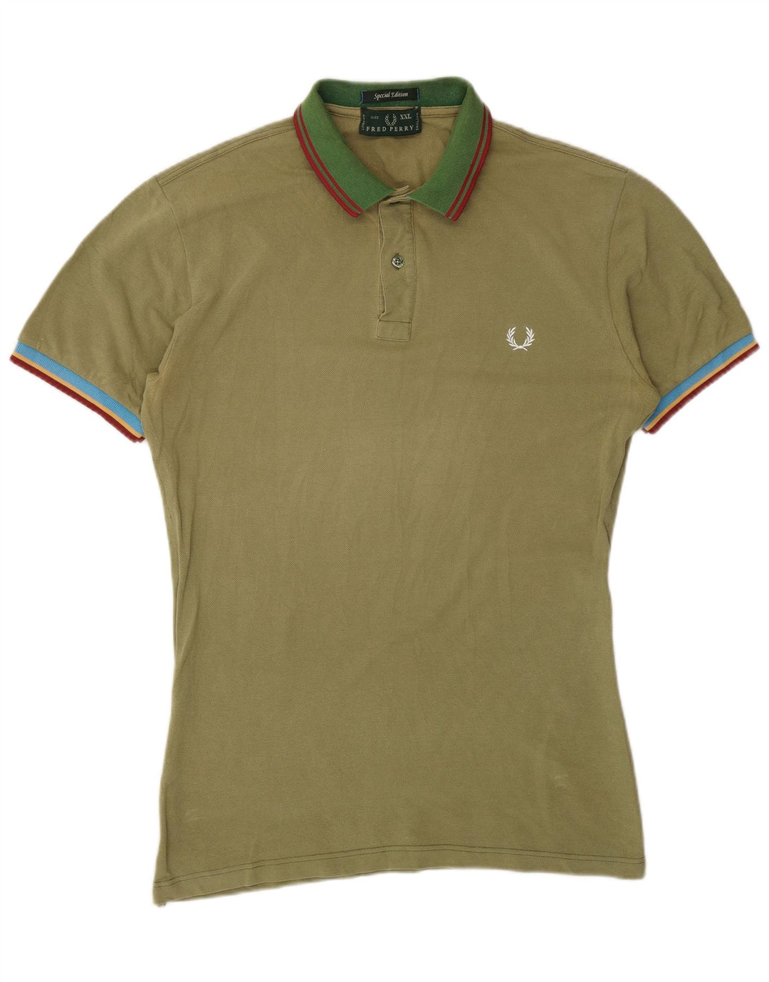 FRED PERRY Tricou Polo Băieți 15-16 Ani 2XL Kaki