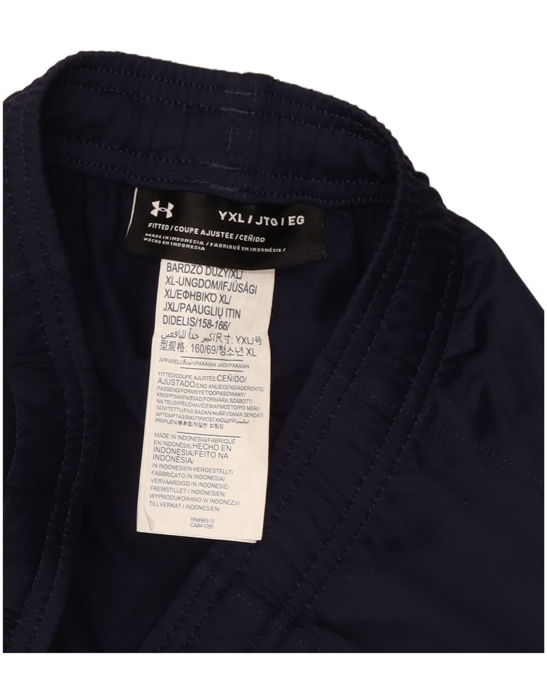 Pantaloni de trening Under Armour pentru baieti 13-14 ani XL bleumarin poliester