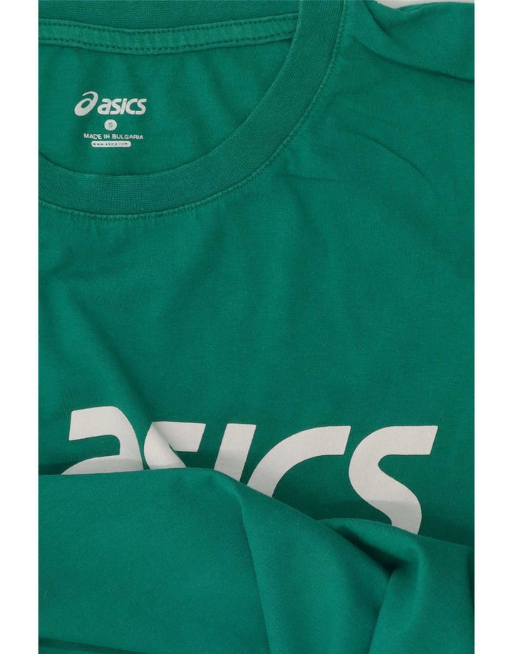 Tricou grafic Asics pentru bărbați Top mic verde
