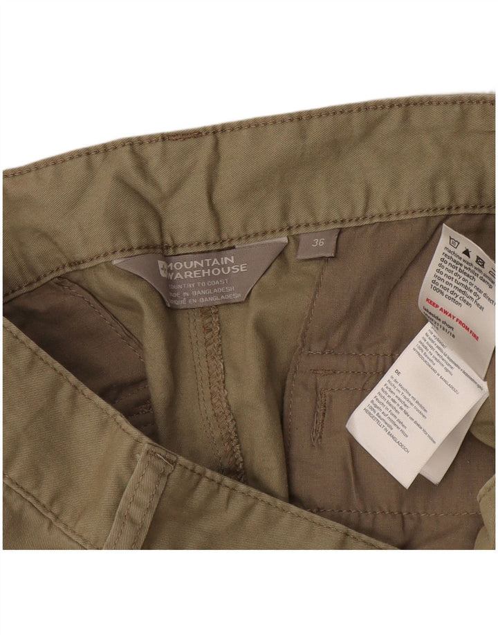 Pantaloni scurți cargo pentru bărbați Mountain Warehouse W36, bumbac mare, bej