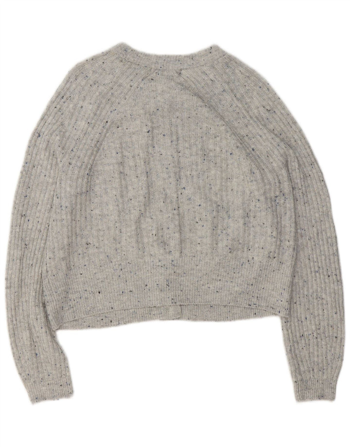 Pulover cardigan pentru femei Marks & Spencer UK 14, gri mediu cu pete acrilic