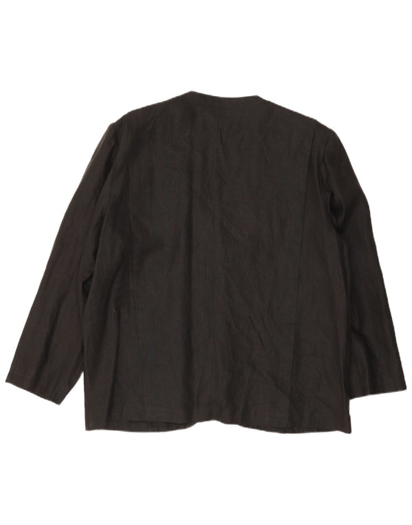 Blazer Vintage pentru femei cu 1 nasture, UK 14, mare, negru